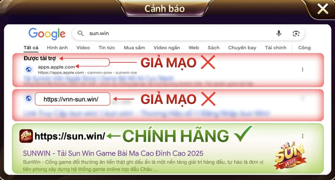 Khẳng định: Sunwin thật chỉ hoạt động tại sun.win 2 Giới thiệu tên miền chính thức sun.win